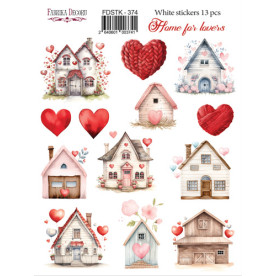 Набір наклейок (стікерів)  Home for lovers #374, Фабрика Декору