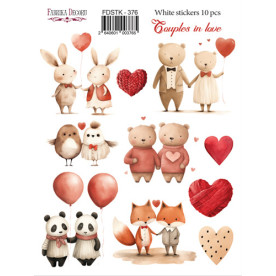 Набір наклейок (стікерів) Couples in love, #376, Фабрика Декору