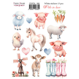 Набір наклейок (стікерів) Pets in love, #380, Фабрика Декору