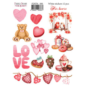 Набор наклеек (стикеров)  For lovers, #383, Фабрика Декору