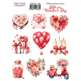 Набор наклеек (стикеров) Gifts for Valentine's day, #384, Фабрика Декору