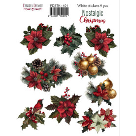 Набір наклейок (стікерів) Nostalgic Christmas #401, Фабрика Декору