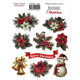 Набор наклеек (стикеров) Nostalgic Christmas #402, Фабрика Декора