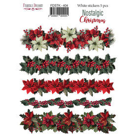 Набор наклеек (стикеров) Nostalgic Christmas #404, Фабрика Декора