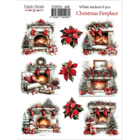 Набор наклеек (стикеров) Nostalgic Christmas #406, Фабрика Декора