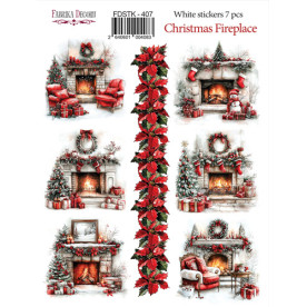 Набір наклейок (стікерів) Nostalgic Christmas #407, Фабрика Декору