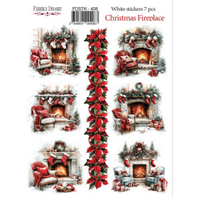 Набор наклеек (стикеров) Nostalgic Christmas #408, Фабрика Декора