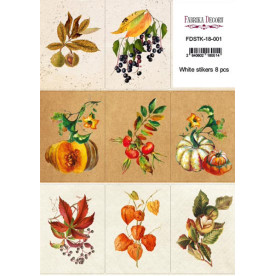 Набір наклейок для планерів #18-001 Яскрава осінь, Фабрика Декору