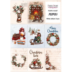 Набір наклейок для планерів #18-007 Новий рік, Фабрика Декору