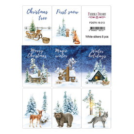 Набір наклейок для планерів #18-013 Зимовий ліс, Фабрика Декору