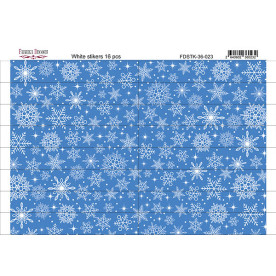 Набір наклейок для планерів #36-023 Сніжинки, Фабрика Декору