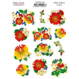 Набор наклеек (стикеров) для журналинга #247 Inspired by Ukraine, Фабрика Декора