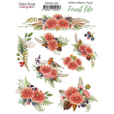 Набір наклейок (стікерів) 9шт Forest life #255, Фабрика Декору