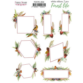 Набор наклеек (стикеров) 7шт Forest life #264, Фабрика Декора