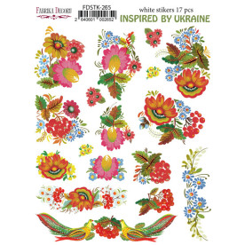 Набір наклейок (стікерів) для журналінга #265 Inspired by Ukraine, Фабрика Декору