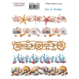 Набір наклейок (стікерів) 5 шт Sea of dreams #343, Фабрика Декору