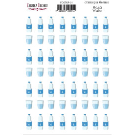 Набор наклеек для планеров Вода #01, голубой , Фабрика Декора