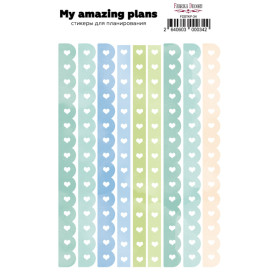 Набор наклеек для планеров #34, мятный , Фабрика Декора