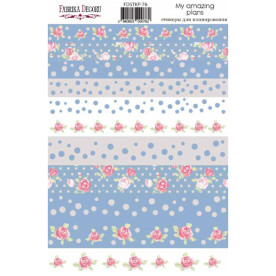 Набір наклейок для планерів #76, блакитний, Фабрика Декору