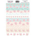 Набор наклеек для планеров #77, розовый , Фабрика Декора