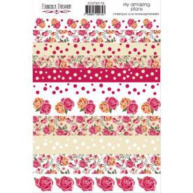 Набор наклеек для планеров #79, красный , Фабрика Декора