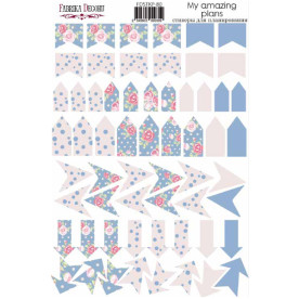 Набір наклейок для планерів #80, блакитний, Фабрика Декору