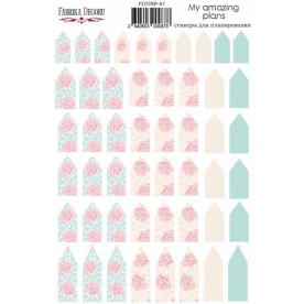 Набор наклеек для планеров #87, розовый , Фабрика Декора