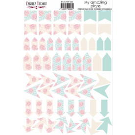 Набір наклейок для планерів # 88, рожевий, Фабрика Декору