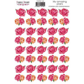 Набір наклейок для планерів #100, червоний, Фабрика Декору