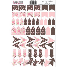 Набір наклейок для планерів # 106, рожевий, Фабрика Декору
