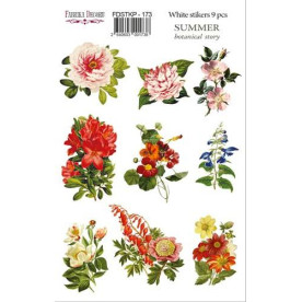 Набор наклеек для планеров Summer Botanical Story, FDSTKP-173, Фабрика Декору