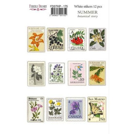 Набор наклеек для планеров Summer Botanical Story, FDSTKP-175, Фабрика Декору