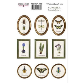 Набор наклеек для планеров Summer Botanical Story, FDSTKP-176, Фабрика Декору