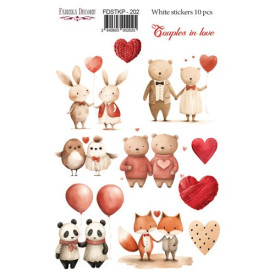 Набор наклеек для планеров Couples in love, FDSTKP-202, Фабрика Декору