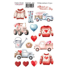 Набор наклеек для планеров Attributes for Valentine's Day, FDSTKP-203, Фабрика Декору