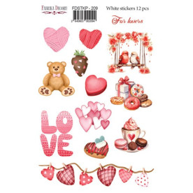 Набор наклеек для планеров For Lovers, FDSTKP-209, Фабрика Декору