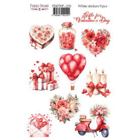 Набор наклеек для планеров Gifts for Valentine's Day, FDSTKP-210, Фабрика Декору