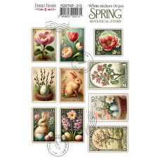 Набір наклейок для планерів Spring Botanical Story, #213, Фабрика Декору