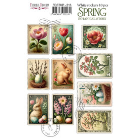 Набор наклеек для планеров Spring Botanical Story, FDSTKP-213, Фабрика Декору