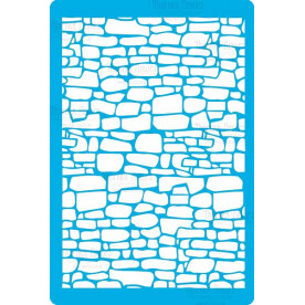 Трафарет багаторазовий, Бруківка # 006, 15x20 см, Фабрика Декору