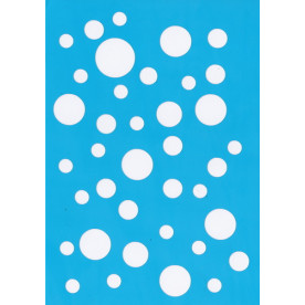 Трафарет багаторазовий, Горошок # 008, 15x20 см, Фабрика Декору