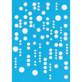 Трафарет багаторазовий, Капель # 010, 15x20 см, Фабрика Декору