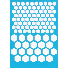 Трафарет багаторазовий, Стільники # 021, 15x20 см, Фабрика Декору