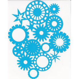 Маска, Шестерінки # 029, 15x20 см, Фабрика Декору