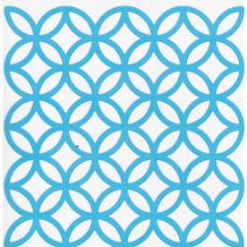 Маска 14x14см Решетка круги #051, Фабрика Декора