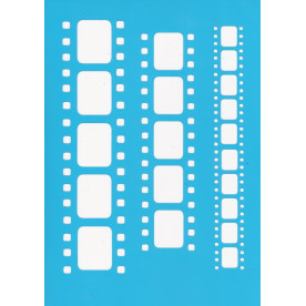 Трафарет многоразовый 15x20см Кинопленка #064, Фабрика Декора