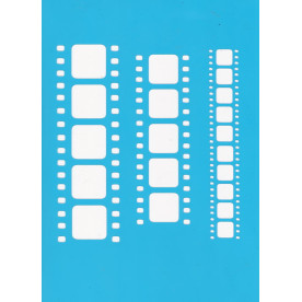 Трафарет многоразовый, Фотопленка #065, 15x20 см, Фабрика Декора