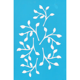 Трафарет многоразовый 15x20см Веточки #081, Фабрика Декора