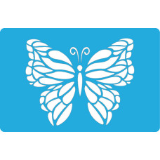 Трафарет багаторазовий 11x15см Метелик махаон # 098, Фабрика Декору