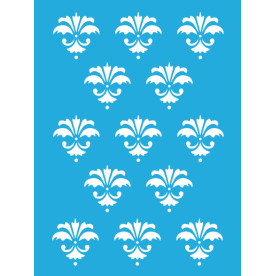 Трафарет багаторазовий 15x20см Класичний фон 1 # 102, Фабрика Декору